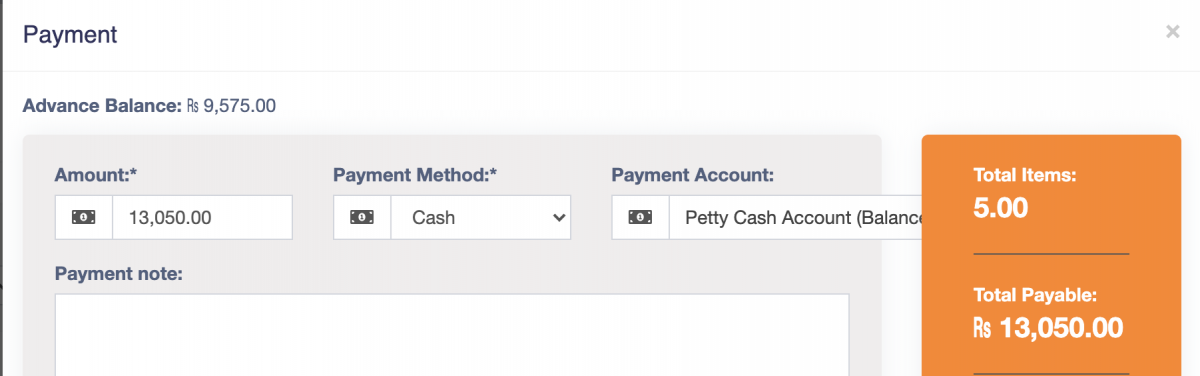 View Advance on Multiple Pay