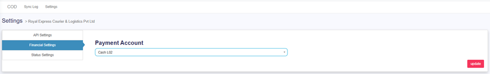 Financial Settings