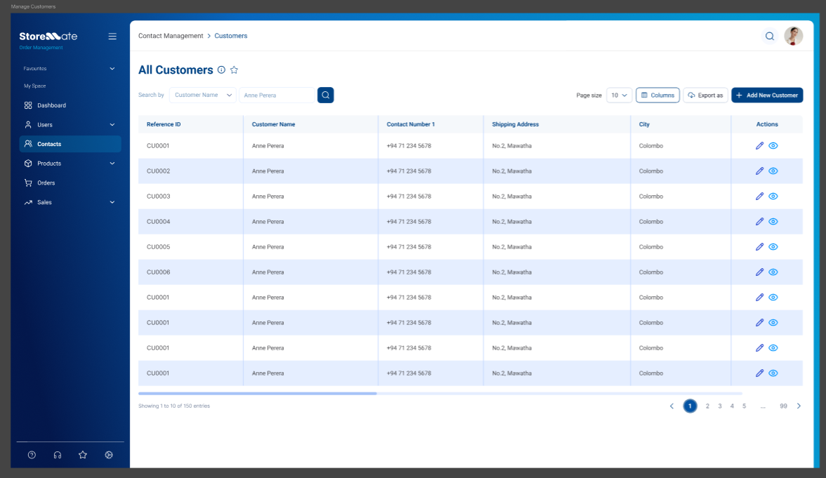 Default List View